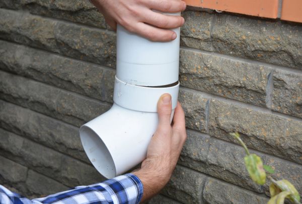 Drainage Downspout Repair in Locust Grove