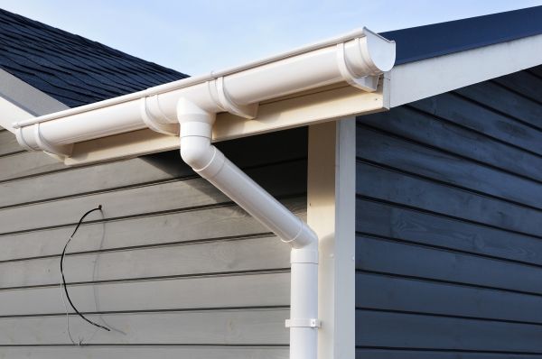 PVC Rain Gutter Installation in Locust Grove